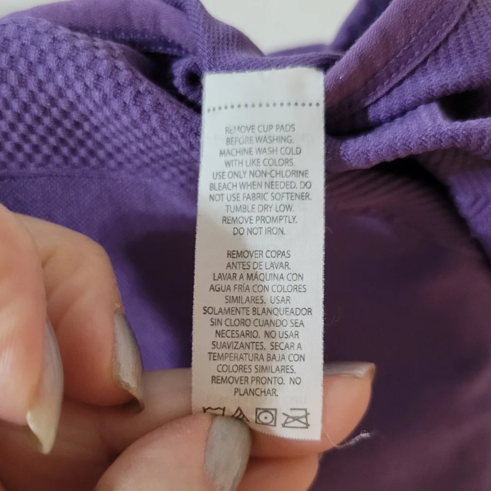 Marika Sport Bra Sz Medium 34/C Purple